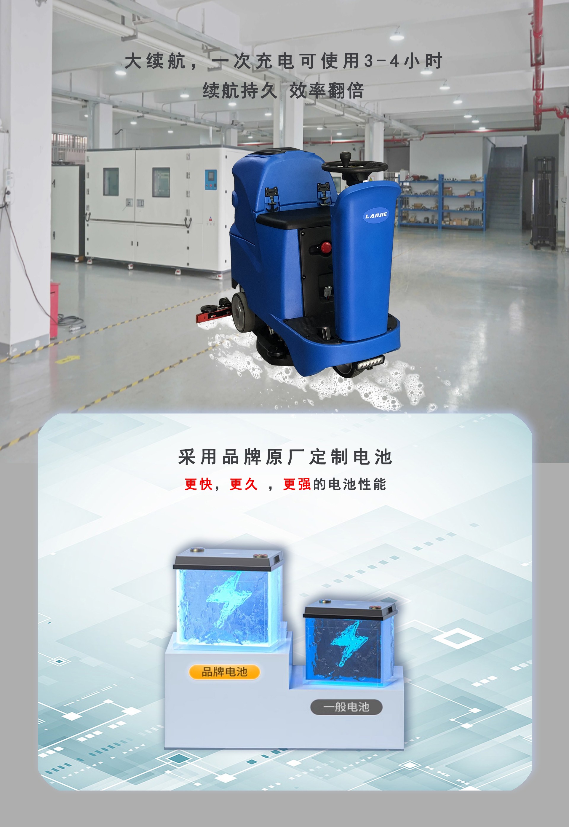 潔臣士,潔臣士駕駛洗地機(jī)